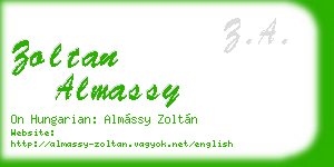 zoltan almassy business card